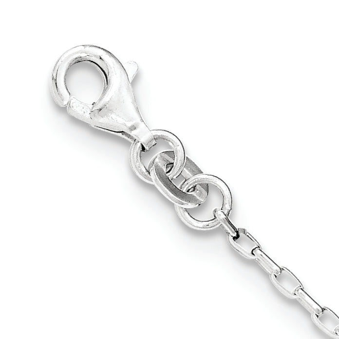 Sterling Silver Polished Cz Bracelet