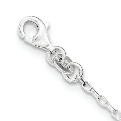 Sterling Silver Polished Cz Bracelet