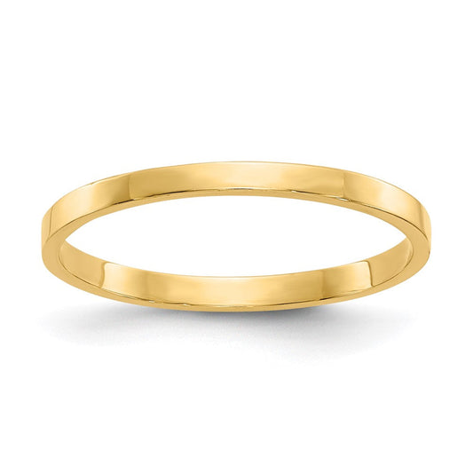 14K Yellow Gold High Polished Band Childs Ring