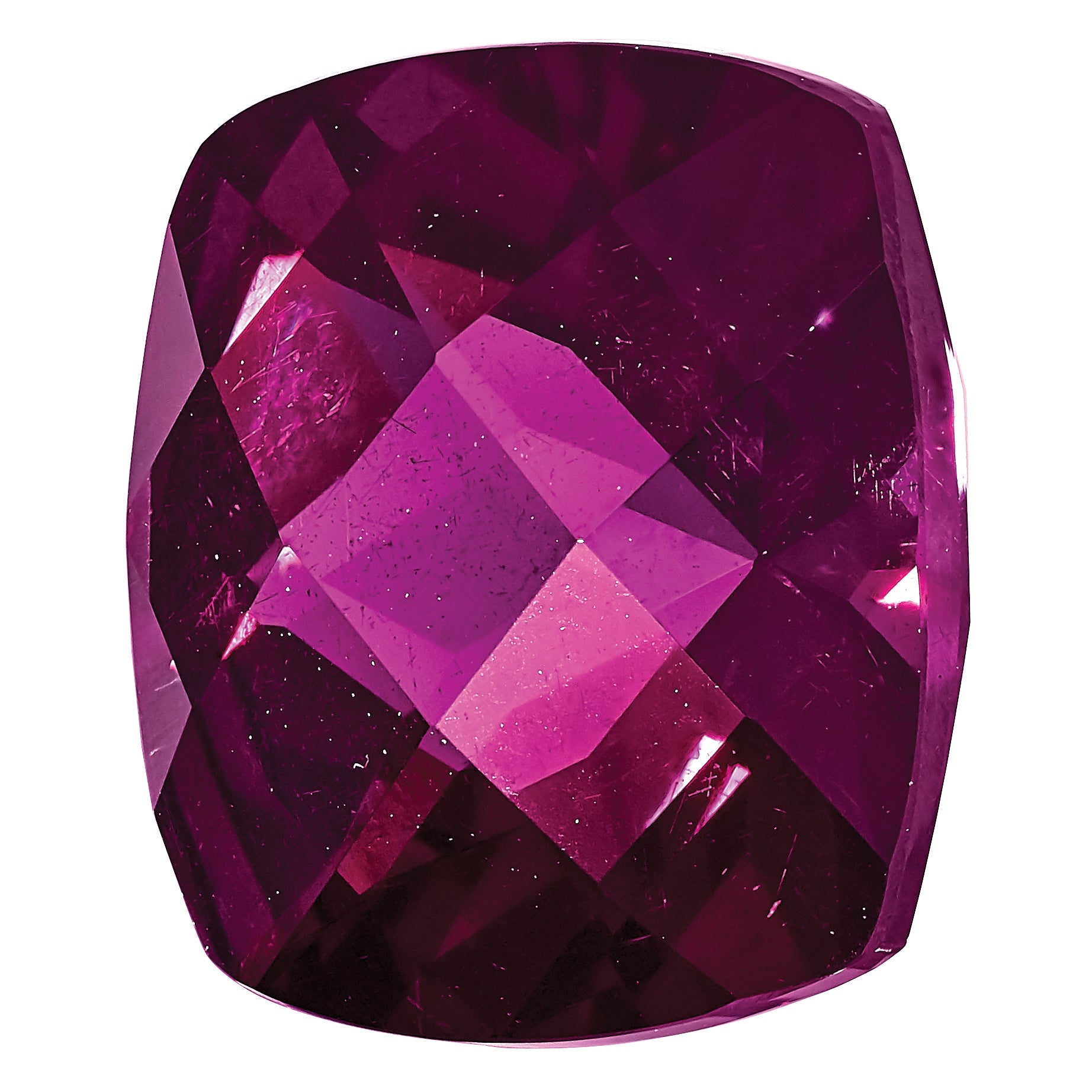 Gemstone Rhodolite Garnet Aa Quality 7X5mm Antique Cushion Checkerboard Long