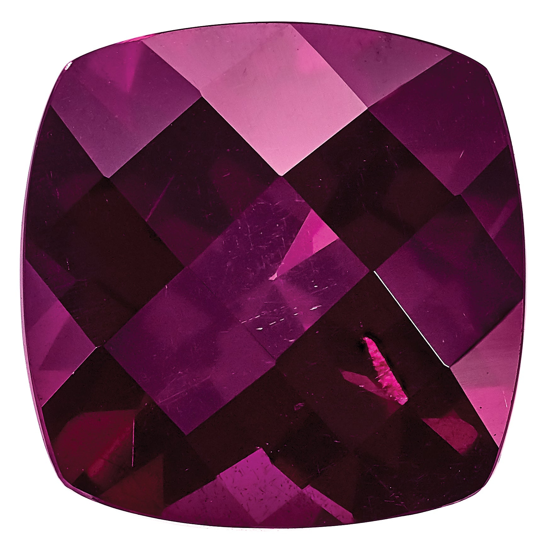 Gemstone Rhodolite Garnet Aa Quality 7X5mm Antique Cushion Checkerboard Long