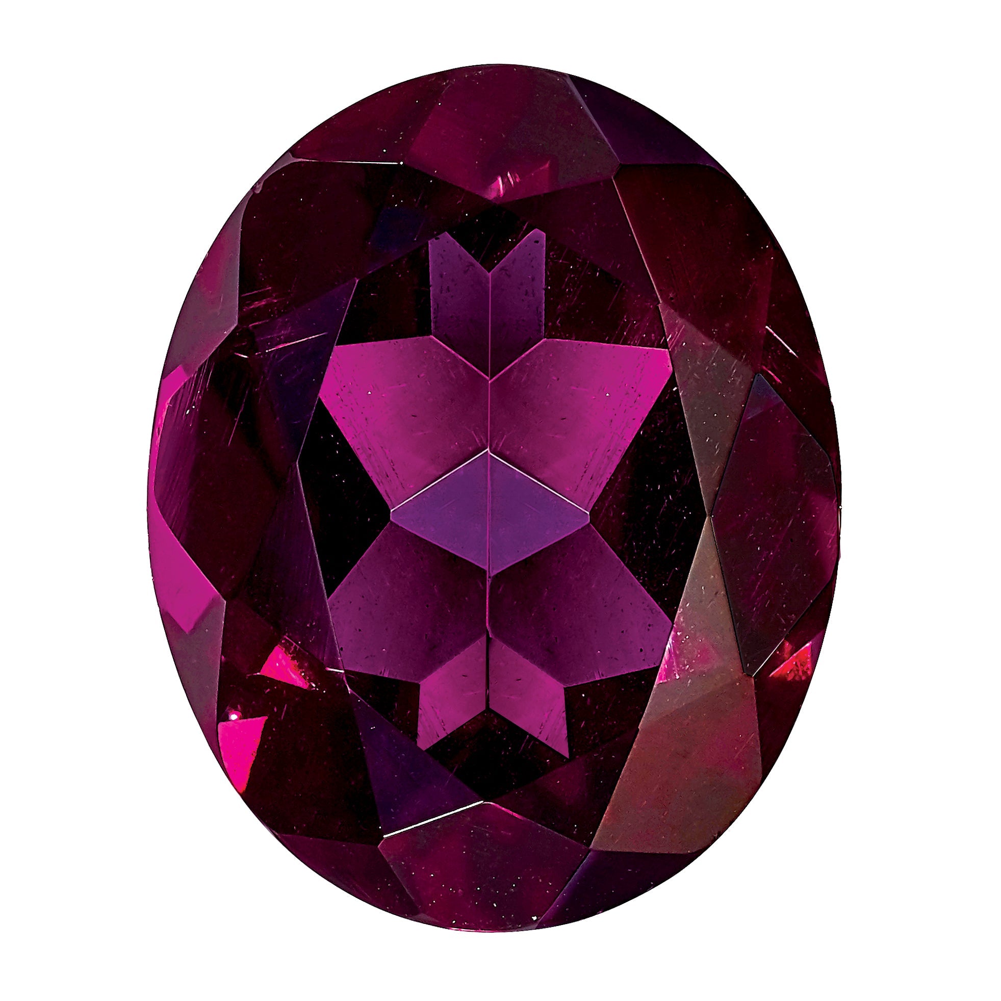 Gemstone Rhodolite Garnet Aa Quality 10X8mm Oval