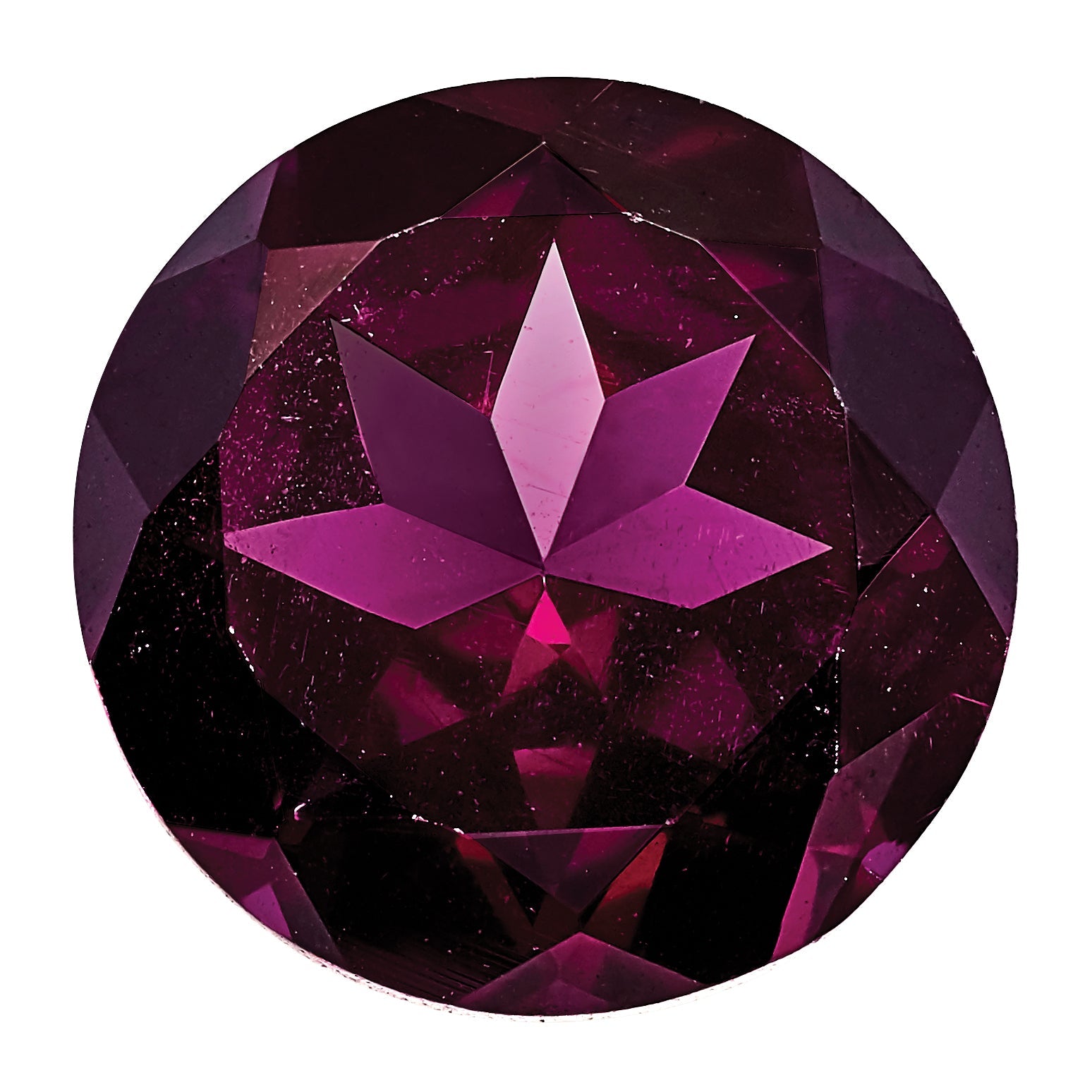Gemstone Rhodolite Garnet Aa Quality 3.5mm Round
