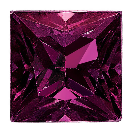 Gemstone Rhodolite Garnet Aa Quality 4mm Princess