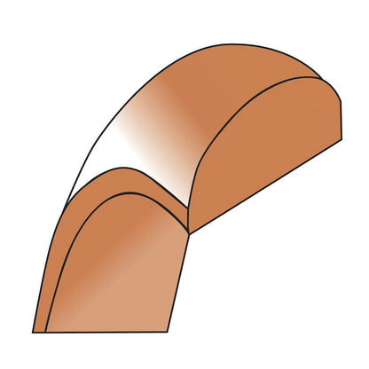 10k Rose Gold 6mm Lightweight Half Round Wedding Band Ring