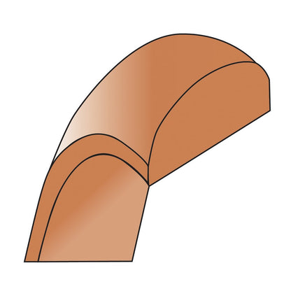 10k Rose Gold 6mm Half Round Wedding Band Ring