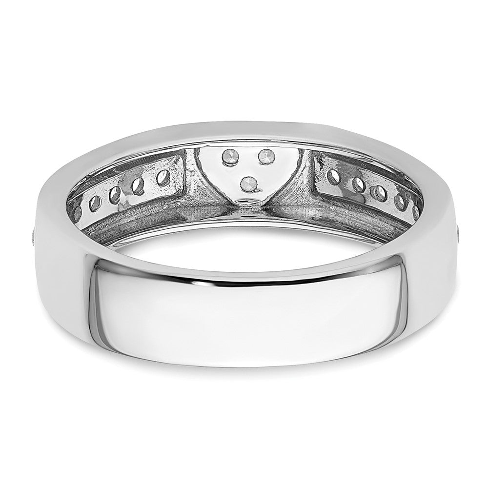 14k White Gold 1/4 Ct. Lab Grown Diamond VS/SI+ G+ Cut-Out Heart Complete Band