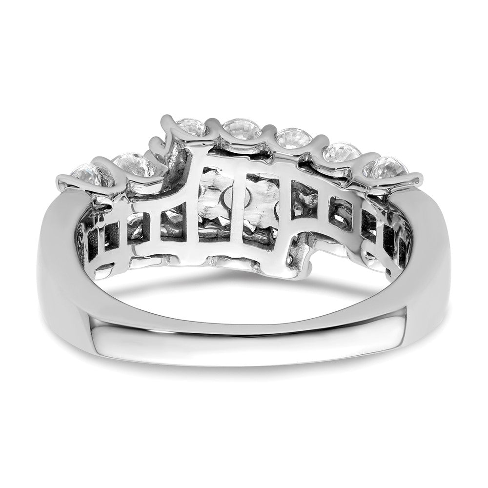 14K White Gold Lab Grown Diamond VS/SI+ G+ Triple Band Ring