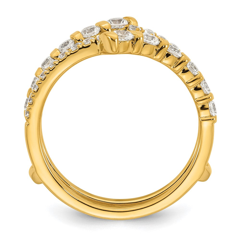 14k Yellow Gold 3/4 Ct. Lab Grown Diamond VS/SI+ G+ Complete Ring Guard