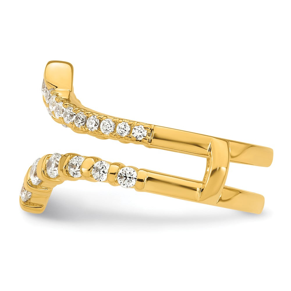 14k Yellow Gold 3/4 Ct. Lab Grown Diamond VS/SI+ G+ Complete Ring Guard