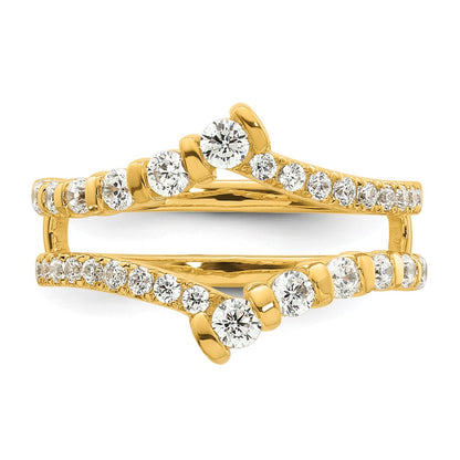 14k Yellow Gold 3/4 Ct. Lab Grown Diamond VS/SI+ G+ Complete Ring Guard