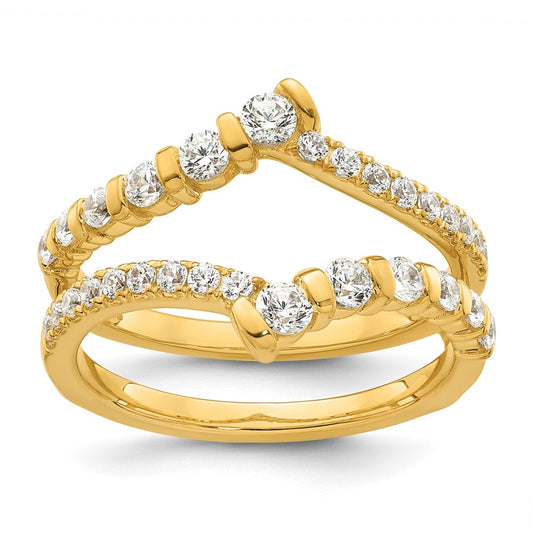 14k Yellow Gold 3/4 Ct. Lab Grown Diamond VS/SI+ G+ Complete Ring Guard