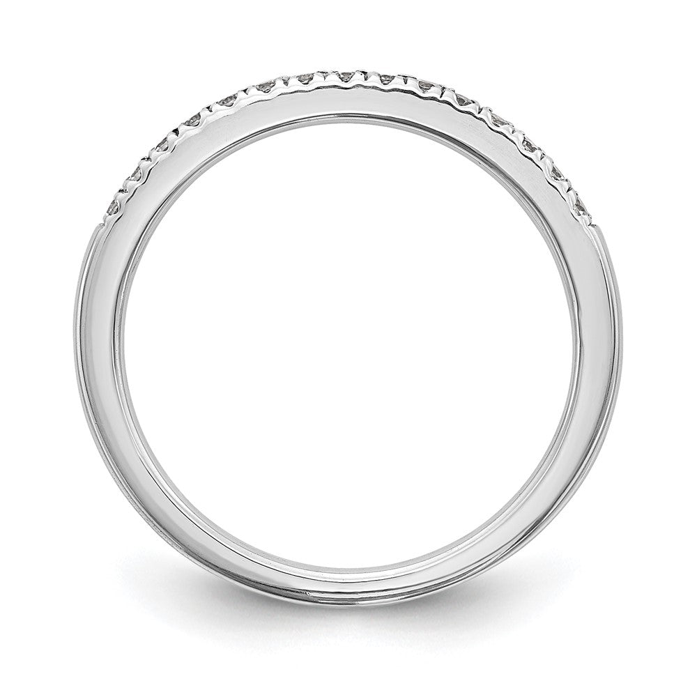 14k White Gold Real Diamond Wedding Band