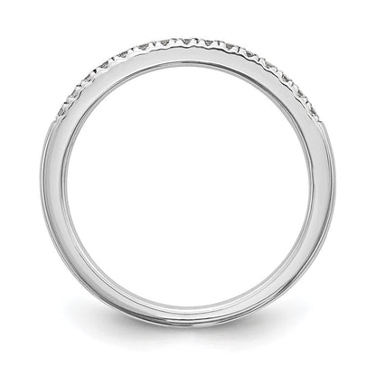 14k White Gold Real Diamond Wedding Band