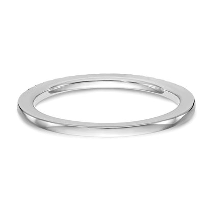 14k White Gold Real Diamond Wedding Band