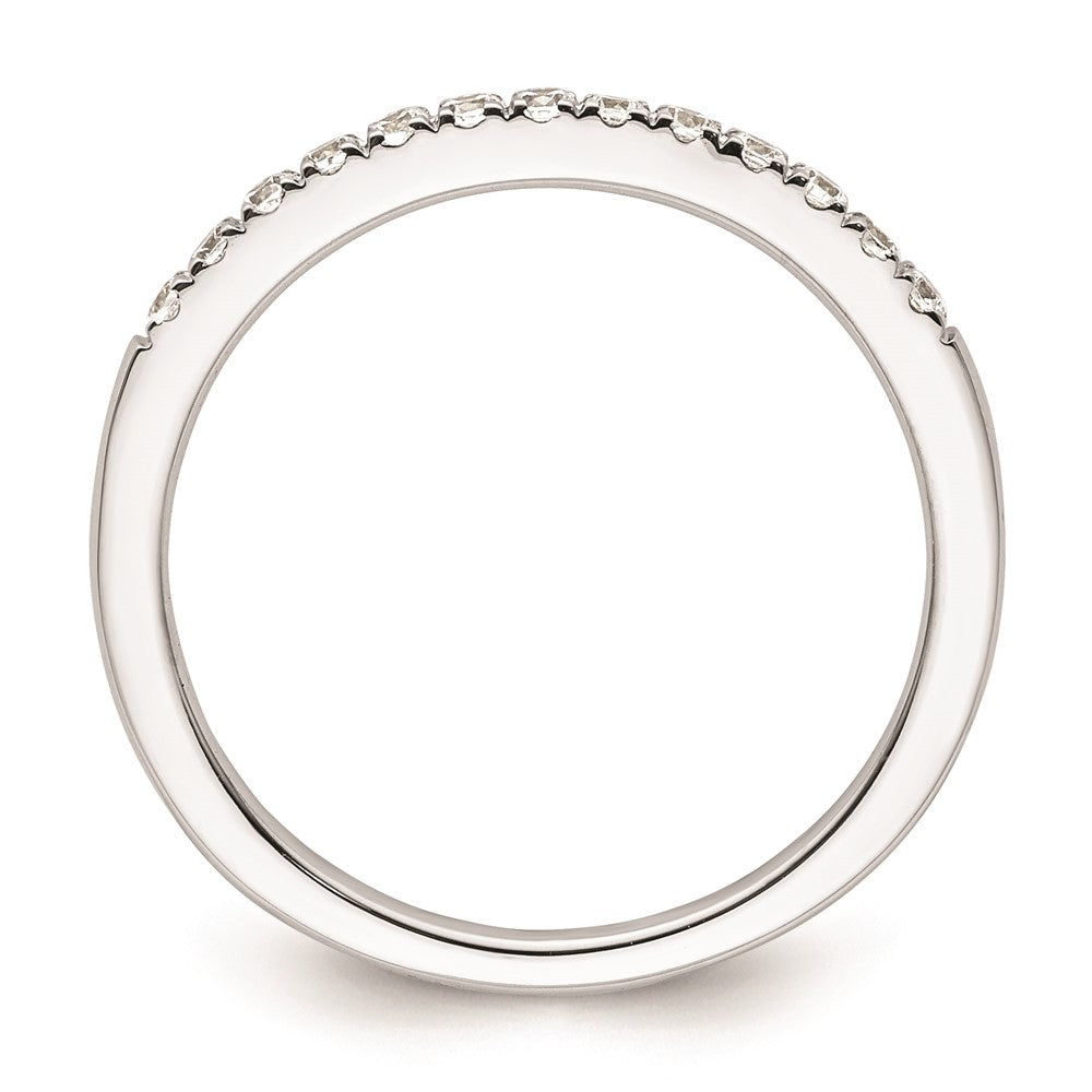 14k White Gold Real Diamond Wedding Band