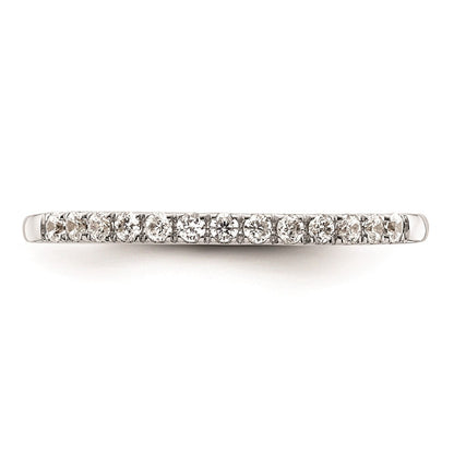 14k White Gold Real Diamond Wedding Band