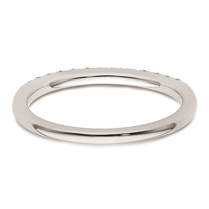 14k White Gold Real Diamond Wedding Band