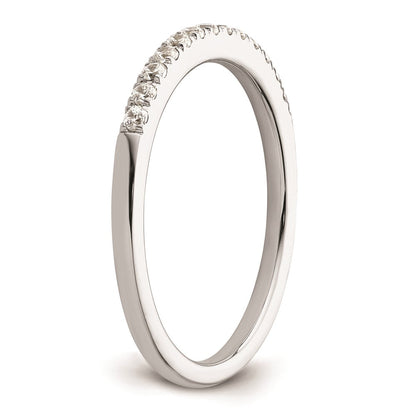 14k White Gold Real Diamond Wedding Band