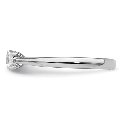 14K White Gold True Origin 1/4 Carat Lab Grown Diamond Vs+ F+ Round Solitaire Engagement Ring