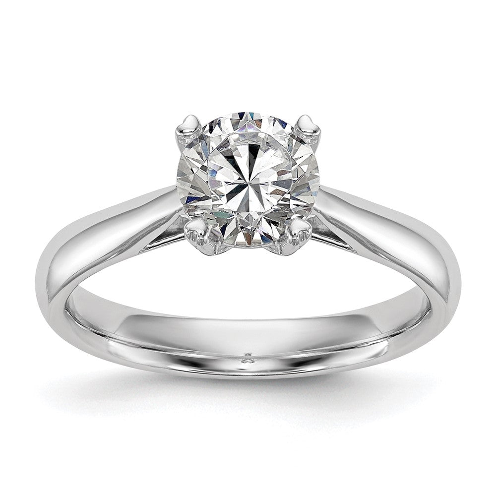 True Origin 14k White Gold 1 Ct. Lab Grown Diamond VS/SI+ G+ Round Solitaire Engagement Ring