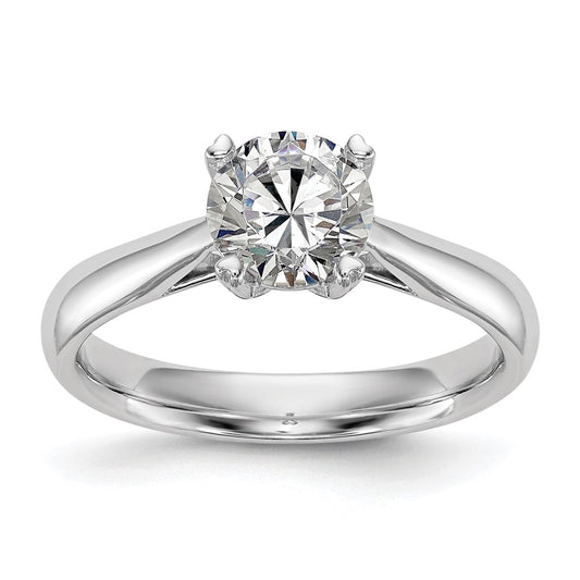 True Origin 14k White Gold 1 Ct. Lab Grown Diamond VS/SI+ G+ Round Solitaire Engagement Ring