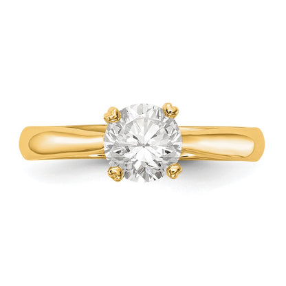14k Yellow Gold True Origin 3/4 Ct. Lab Grown Diamond VS/SI+ G+ Round Solitaire Engagement Ring