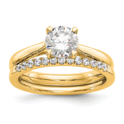14k Yellow Gold True Origin 3/4 Ct. Certified Lab Grown Diamond VS/SI+ G+ Round Solitaire Engagement Ring