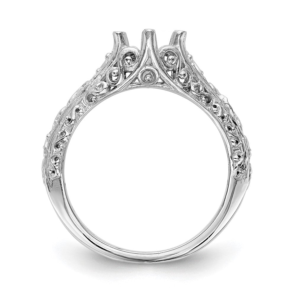 1.00ct. CZ Solid Real 14k White Gold Round Solitaire Engagement Ring