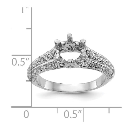 1.00ct. CZ Solid Real 14k White Gold Round Solitaire Engagement Ring