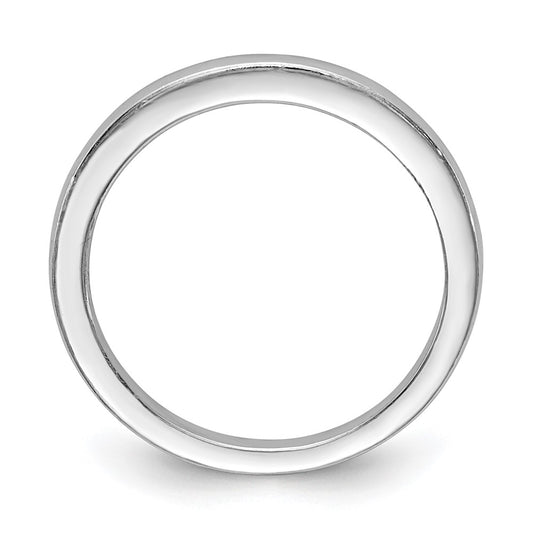 14K White Gold Polished Wedding Band