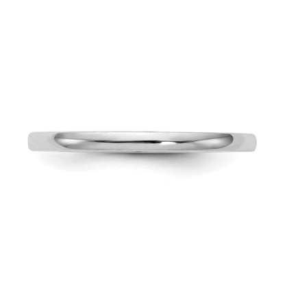 14K White Gold Polished Wedding Band