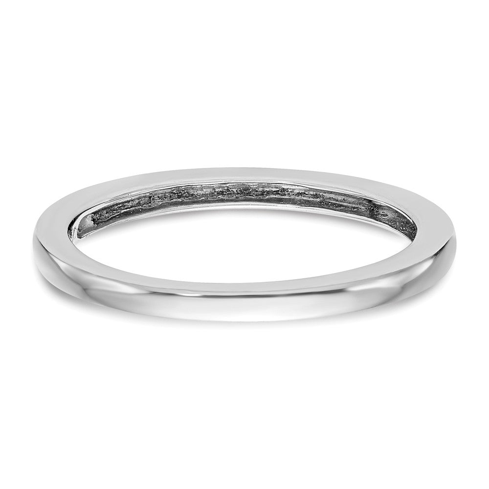 14K White Gold Polished Wedding Band