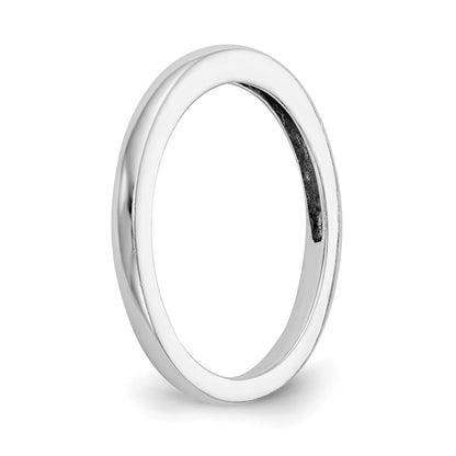 14K White Gold Polished Wedding Band