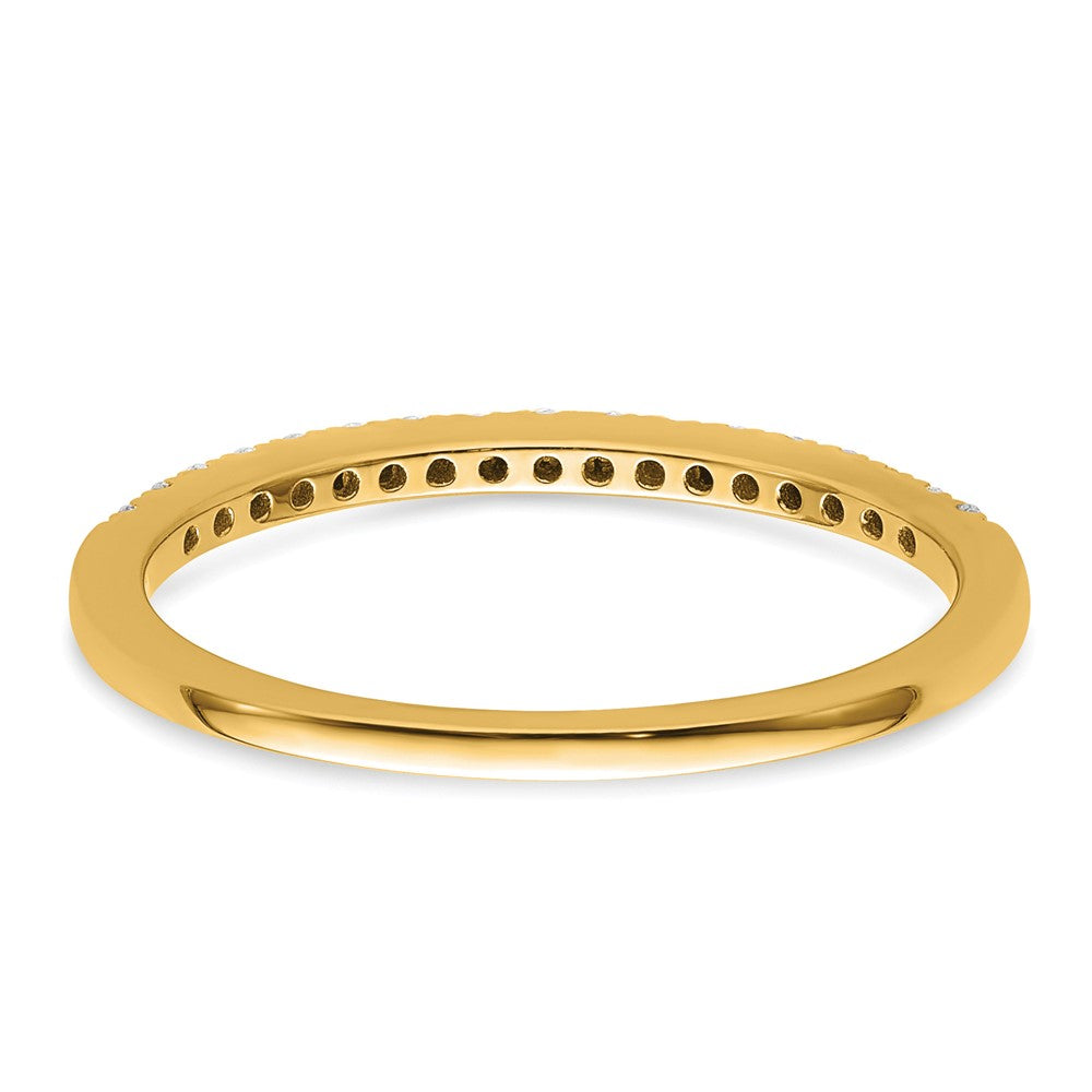 14k Yellow Gold 1/6 Ct. Lab Grown Diamond VS/SI+ G+ Complete Size 9 Wedding Band