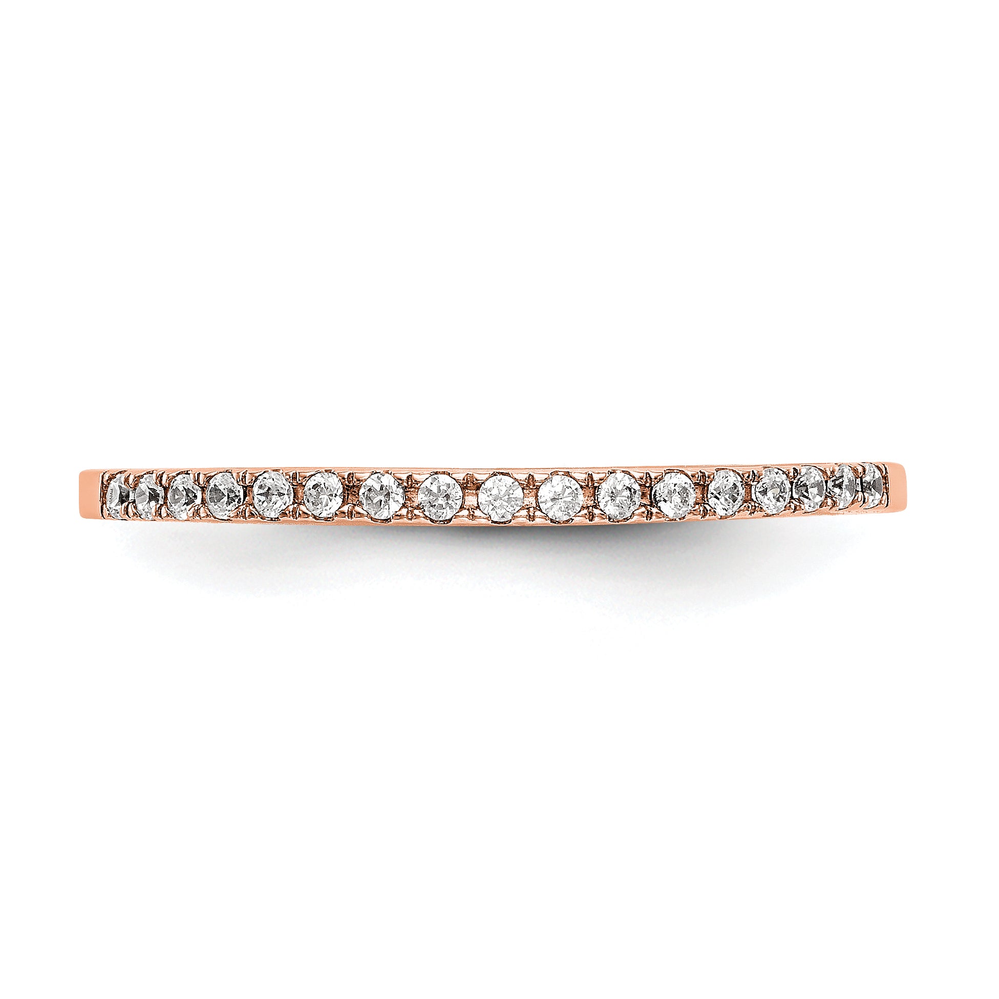 14K Rose Gold Lab Grown Diamond VS/SI+ G+ Wedding Band Ring