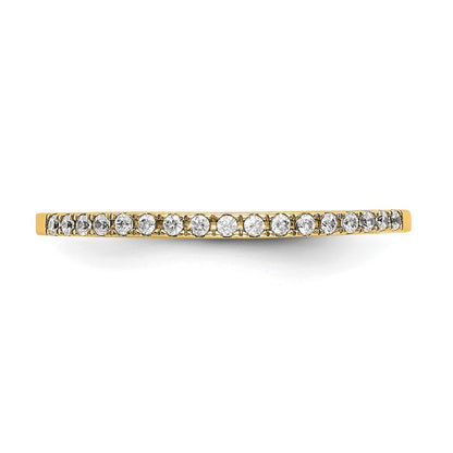 14k Yellow Gold 1/4 Ct. Lab Grown Diamond VS/SI+ G+ Wedding Band Ring