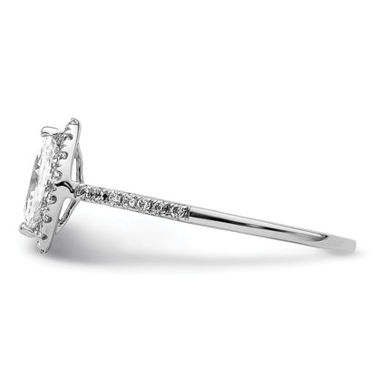 1/3 Ct. Natural Marquise Cut Diamond Semi-mount Engagement Ring in 14K White Gold