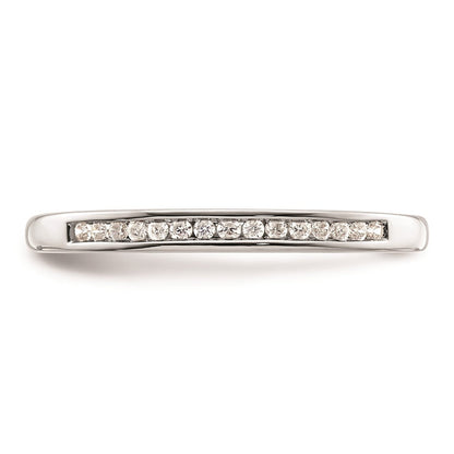 14k White Gold Real Diamond Wedding Band