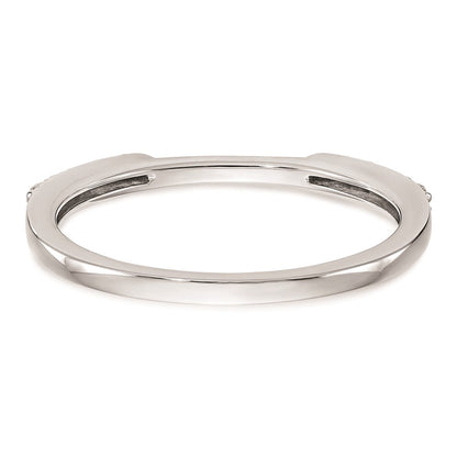 14k White Gold Real Diamond Set of 2 Wedding Bands