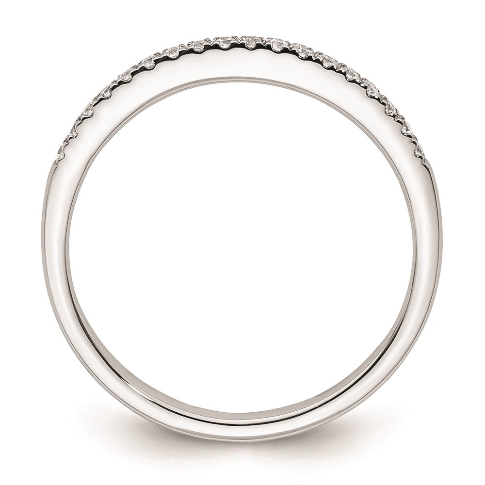 14k White Gold Real Diamond Wedding Band