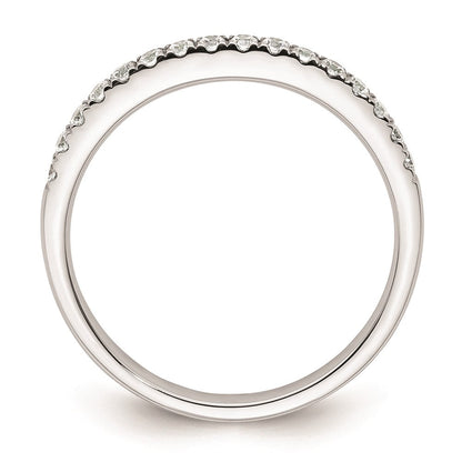 14k White Gold Real Diamond Wedding Band