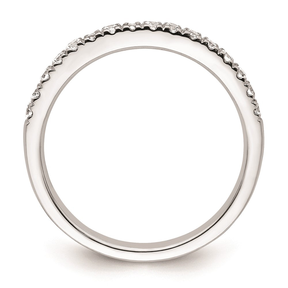 14k White Gold Real Diamond Wedding Band