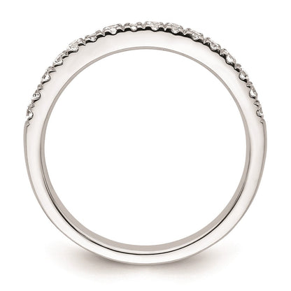 14k White Gold Real Diamond Wedding Band