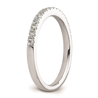 14k White Gold Real Diamond Wedding Band