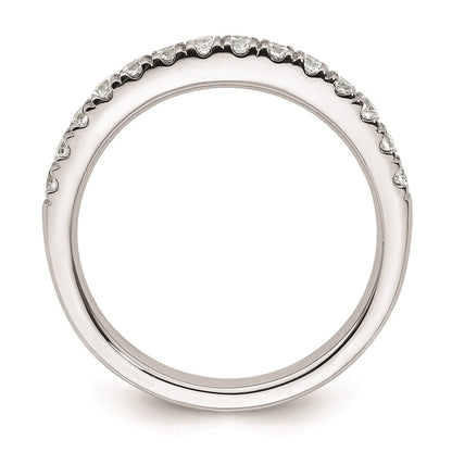 14k White Gold Real Diamond Wedding Band