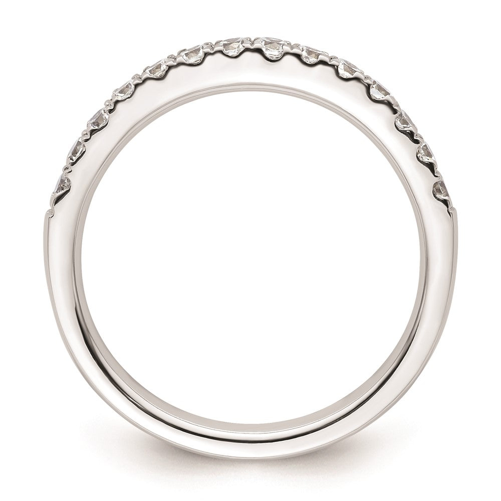 14k White Gold Real Diamond Wedding Band