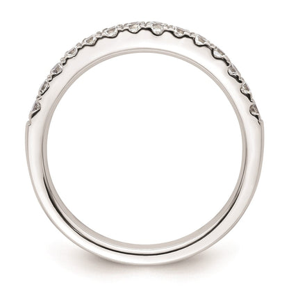 14k White Gold Real Diamond Wedding Band