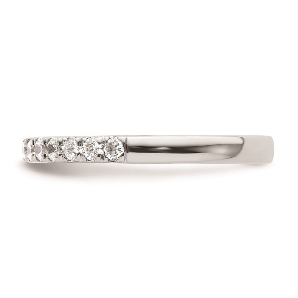 14k White Gold Real Diamond Wedding Band