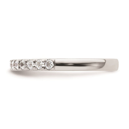 14k White Gold Real Diamond Wedding Band